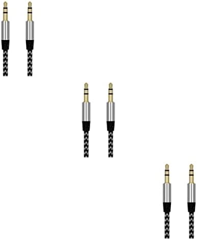 Vokmon 3 Ensemble de Câble 3,5 mm mâle à mâle Cordon Connexion Audio Fil Home Cinéma Argent Fiche Technique et Prix au Maroc