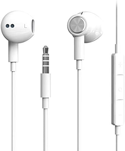 Écouteurs Intra-Auriculaires Haute résolution avec Micro pour iPhone, iPod, iPad, MP3, Huawei, Samsung, écouteurs légers avec contrôle du Volume et Prise Jack 3,5 mm Fiche Technique et Prix au Maroc