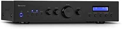 Auna Amplificateur Audio, Amplificateur HiFi Système Stéréo Recepteur Bluetooth HiFi pour Ampli Stereo, Ampli HiFi Contrôle Basses et Aigus, Univers Hi-FI, Amplificateurs 2 Canaux, Télécommande, AUX Fiche Technique et Prix au Maroc