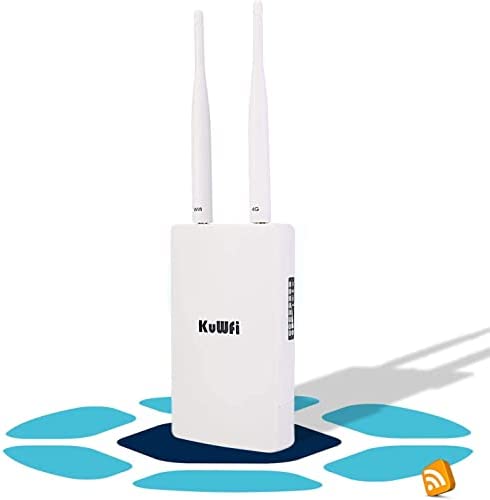 KuWFi Routeur 4G sim, 4G CPE Routeurs WiFi 300Mbps CAT4 SIM LTE Fonctionne avec Une caméra IP ou Couverture WiFi extérieure avec Une Antennes Amovibles, Cartes SIM modem pour la plupart des opérateurs Fiche Technique et Prix au Maroc