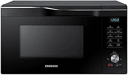 Samsung MC2BM6035KK/EG Micro-ondes avec barbecue et air chaud, 900 W, 28 unes, largeur 51,7 cm, intérieur en émail céramique résistant aux rayures, technologie HotBlast, noir Fiche Technique et Prix au Maroc