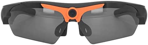 Lunettes de Caméra HD 1080p Enregistrement Vidéo Lunettes de Soleil de Sport, Caméra D'enregistrement pour Intérieur Extérieur, Lunettes de Caméra Portables pour Le Cyclisme, la(Orange) Fiche Technique et Prix au Maroc