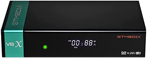 GT MEDIA V8X Decodeur Satellite TV DVB-S/S2/S2X avec WiFi / Ethernet / SCART / Lecteur de Carte pour Chaînes Françaises, Full HD 1080p H.265 HEVC Main 10bit, Récepteur Satellite Numerique Fiche Technique et Prix au Maroc