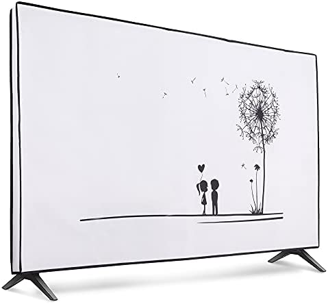kwmobile Housse écran Ordinateur pour 55" TV - Noir-Blanc Fiche Technique et Prix au Maroc