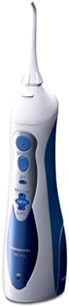 Panasonic - Personalcare EW1211W845 | Jet dentaire - Système AIR + EAU 3 puissances réglables 1 canule Sans fil Réservoir 10 ml 15 min d'autonomie 1400 pulsations/min Blanc et bleu Fiche Technique et Prix au Maroc