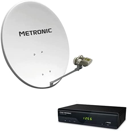 Metronic 498268 Calysta 80 MB Parabole acier Blanche 80cm + LNB monobloc Fiche Technique et Prix au Maroc