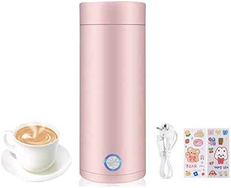 Hitopin Bouilloire de Voyage, 400ml Bouilloire Electrique Portable, Bouilloire en Acier Inoxydable, Bouilloire de Voyageavec Câble Dalimentation, Envoyer 2PCS Autocollants, pour Thé Lait Café (Rose) Fiche Technique et Prix au Maroc