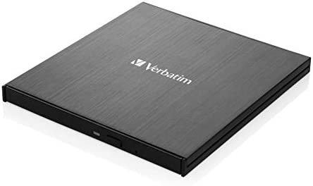 VERBATIM Graveur Blu-ray externe Slimline noir USB 3.2 Gen 1 avec connexion USB-C I Lecteur Blu-ray I Ultra HD 4K I Graveur Blu-ray externe compact I Lecteur Blu-ray externe Fiche Technique et Prix au Maroc