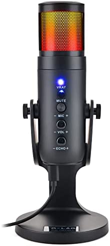 The G-Lab K-Mic Natrium Microphone Gaming RGB - Haute Qualité Audio, Support Anti-Vibrations - Micro de Bureau USB Idéal Gaming, Streaming, Podcast, Twitch, Youtube pour PC/PS4/PS5 - Nouveau 2022 Fiche Technique et Prix au Maroc