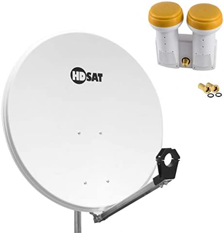 HDSAT Pack Parabole Satellite Acier 80cm + LNB Monobloc Single 0,1dB Fiche Technique et Prix au Maroc