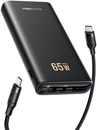Batterie Externe 20000mAh, 65W Batterie Externe pour PC Portable avec Câble USB C à C de 100W (1.5M), PD 3.0 QC 4.0 Power Bank Charge Rapide pour MacBook Pro/Air/iPad/Laptop/Steam Deck/DJI Fiche Technique et Prix au Maroc