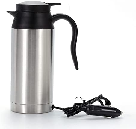 Bouilloire Électrique de Chauffage de Voyage, 750 ml 12 V Voiture Allume-Cigare Bouilloire Chauffante Tasse Électrique Voyage Thermoses Fiche Technique et Prix au Maroc