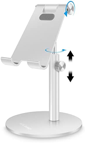 AICase Support Universel réglable en Aluminium pour Tablette/téléphone, iPad 2018 Pro 10,5/9,7/12,9, Air Mini 2 3 4, Samsung Tab, Autres Smartphones et tablettes (4 à 12,9") – Argent Fiche Technique et Prix au Maroc