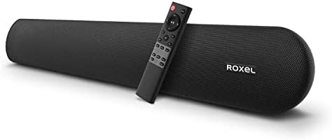 Roxel RSB380 Barre de son tout en un pour TV, 2.0 canaux TV/PC Soundbar sans fil Bluetooth 5.0, supports de montage mural, câble optique et télécommande inclus, compatible multi-connexion (Noir) Fiche Technique et Prix au Maroc