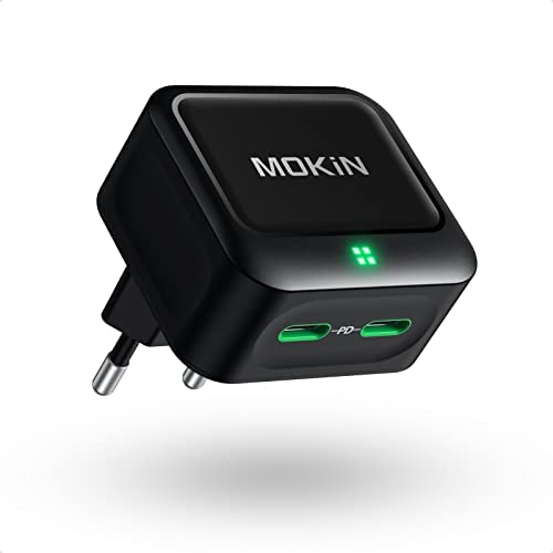 Chargeur USB C 40W, MOKiN Chargeur Rapide iPhone 2 Ports PD 3.0 Chargeur Compatible avec iPhone 14/14 Pro /14 Pro Max /13 Pro /12 Pro /11 /XR/X, Galaxy S22 /S21 /S20 /Note 20, Pixel, MacBook, iPad Fiche Technique et Prix au Maroc