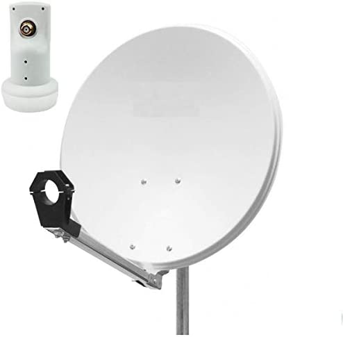 Parabole Satellite Aluminium Blanche 60cm idéal Astra EUTELSAT + LNB Single HD Fiche Technique et Prix au Maroc