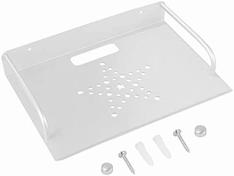Cabilock Stb Box Étagère en Alliage D'aluminium Support Mural Étagère Support pour TV Accessoires WiFi Routeur TV Box Set Top Box Blanc Fiche Technique et Prix au Maroc