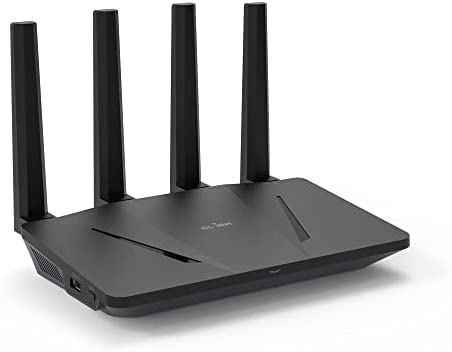 GL.iNet GL-AX1800(Flint) WiFi 6 Router - Dual Band Gigabit Wireless Internet Router | 5 x 1G Ethernet Ports | Up to 120 Devices | Amazing OpenVpn&Wireguard Speed | WPA3 Security | MU-MIMO | 802.11ax Fiche Technique et Prix au Maroc