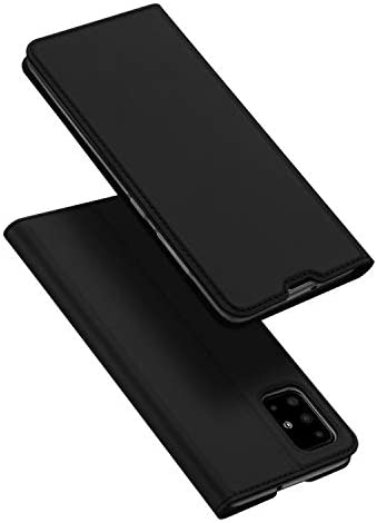 DUX DUCIS Coque Samsung Galaxy A51, Premium Étui Housse en Cuir de Protection [Stand Support] [Porte-Cartes de Crédit] [Fermeture Magnétique] pour Samsung Galaxy A51 (Noir) Fiche Technique et Prix au Maroc