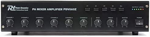 Power Dynamics PDV060Z - Amplificateur 100V 60W, 4 Zones, idéal pour la Restauration ou Les espaces publics Fiche Technique et Prix au Maroc