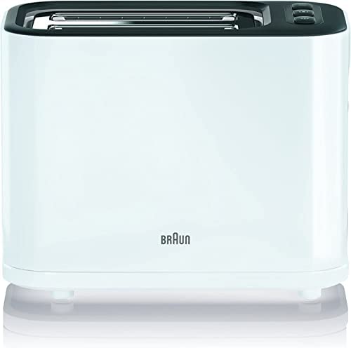 Braun HT3000WH Grille-Pain 2 Fentes avec 7 Niveaux de brunissage Blanc, 1000 Fiche Technique et Prix au Maroc