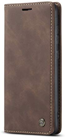JMstore Coque Compatible avec Samsung Galaxy A41,Coque Rabat Cuir avec Magnetique,Housse Protection Portefeuille Étui Cartes Stand Fonction (Café) Fiche Technique et Prix au Maroc