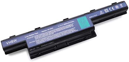 vhbw Li-ION Batterie 6600mAh (11.1V) pour Ordinateur PC Packard Bell EasyNote TM87, TM89, TM94, TM98, TS11-HR comme AS10D31, 31CR19/652, BT.00603.11. Fiche Technique et Prix au Maroc
