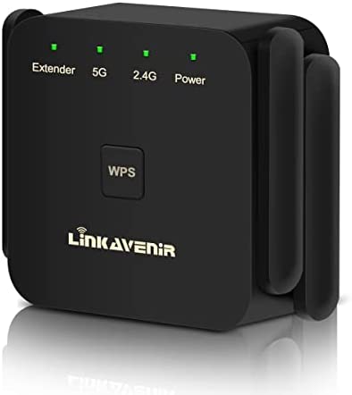 Répéteur WiFi LINKAVENIR 1200Mbps Amplificateur WiFi Puissant Bi-Band 5GHz/2.4GHz WiFi Extender WiFi Repeater Amplificateur WiFi Puissant avec Port Ethernet Fiche Technique et Prix au Maroc