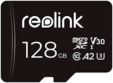 Reolink Carte Mémoire 128Go MicroSDXC, Carte Micro SD Class 10 A2 U3 TF, Compatible avec Caméra de Surveillance Reolink Fiche Technique et Prix au Maroc