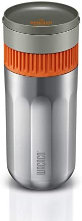 WACACO Pipamoka Machine a Cafe Portable, Manuelle Cafetière de Voyage, Tout-en-un sous Pression Mini Cafetière Camping, Extraction Rapide, Tasse Isotherme en Acier Inoxydable, 10 fl oz Fiche Technique et Prix au Maroc