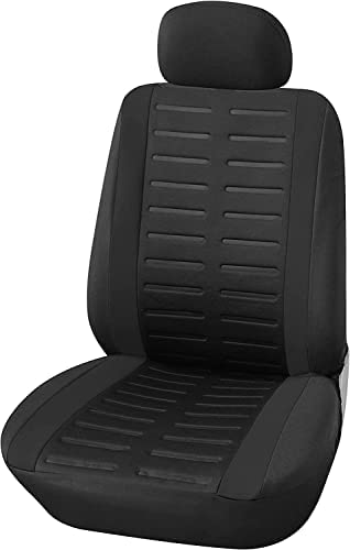 Upgrade4cars Housse de Siège de Voiture Avant pour Conducteur | Couvre Siege Universelle en Noir | Accessoire Auto Universel Fiche Technique et Prix au Maroc