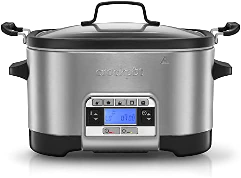 Multicuiseur Crockpot, programmable avec fonction mijoter, dorer, rôtir, cuire à la vapeur 5,6L (6-7 pers.), bol amovible [CSC024X] Fiche Technique et Prix au Maroc