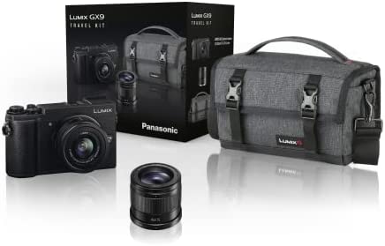 Panasonic Lumix GX9K | Appareil Photo Hybride + Objectifs Lumix 12-32mm + 42,5mm F1.7 + Sacoche (Capteur 4/3 20MP, Double Stab, Viseur Inclinable, Écran inclin. tact.) Noir – Version Française Fiche Technique et Prix au Maroc