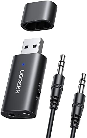 UGREEN Adaptateur Bluetooth 5.1 pour TV avec Prise 3.5mm Émetteur et Récepteur 2 en 1 Bluetooth Jack AUX avec Micro Intégré Transmetteur Bluetooth Faible Latence pour Voiture TV Casque Enceinte Fiche Technique et Prix au Maroc