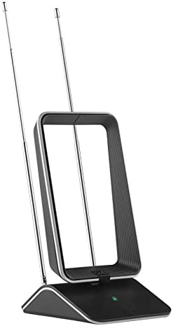 Antenne Full HDTV intérieure Amplifiée de One For All avec d'Excellente Performance pour DVB-T TNT Numérique et Analogique TV Signaux - à 25km Range - Noire - SV9465 Fiche Technique et Prix au Maroc