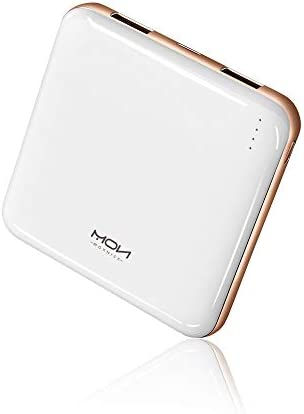 MOXNICE Batterie Externe Power Bank 10000mAh Puissance Mobile, Compact et léger Powerbank avec 2 USB Sortie Indicateurs LED pour Smartphones and Tablets(Blanc) Fiche Technique et Prix au Maroc