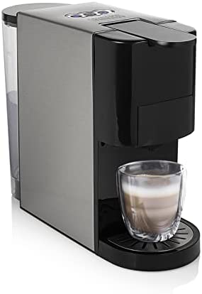 Princess Machine à café multi-capsules 4 en 1 - 1450 watts, capsules, dosettes, café moulu, sans BPA, 249450, 01.249450.01.001, noir, argent Fiche Technique et Prix au Maroc