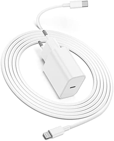 Chargeur Rapide iPhone 13, Apple Mfi Certifié Chargeur Rapide USB C pour iPhone 20W avec 2m Câble iPhone USB C pour iPhone 14/13/13 Pro/13 Pro Max/12/12 Pro/12 Pro Max/11/11 Pro/Max/X XS XR Fiche Technique et Prix au Maroc