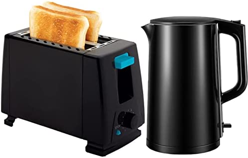 HIMU Bouilloire De 1,7L Et Ensemble De Grille-Pain À 2 Tranches, 1500W Bouilloire En Acier Inoxydable À Ébullition Rapide, Grille-Pain Pour Petit-Déjeuner Fiche Technique et Prix au Maroc