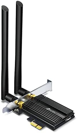 TP-Link WiFi 6 Carte WiFi PCIe AX3000, Archer TX50E, Adaptateur Bi-bande Carte WiFi Bluetooth 5.3 avec 2 antennes multidirectionnelles, Intel Wi-Fi 6 , Ideal pour Gaming Fiche Technique et Prix au Maroc
