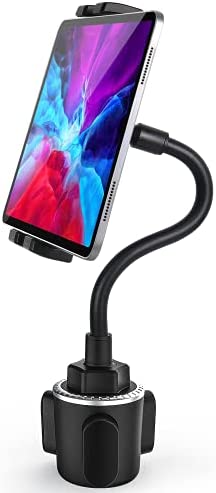 Support Tablette Voiture Porte-gobelet, woleyi Universel Col de Cygne Porte-Gobelet Tablette pour Camion, Tapis de Course, vélo Spin, pour iPad Pro Mini Air, Galaxy, iPhone 4-12.9" Téléphone Tablet Fiche Technique et Prix au Maroc