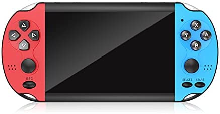 GDZTBS Console de jeu portable, 4,3 pouces rétro jeux vidéo Console de jeu nostalgique classique Dual Shake Console de jeu avec 10000 jeux intégrés (rouge et bleu) Fiche Technique et Prix au Maroc