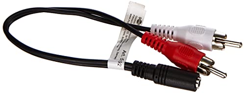 goobay Câble Adaptateur Audio, Prise Femelle 3.5 mm vers Prise Mâle Cinch, Noir, 0.2m Longueur de Câble Fiche Technique et Prix au Maroc