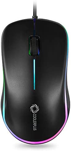 Coolerplus FC112 USB Souris d’Ordinateur câblée Optique avec clic Facile pour Bureau et Maison, 1000DPI, Premium et Portable (Noir) Fiche Technique et Prix au Maroc