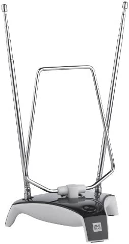 Antenne HDTV intérieure de One For All avec d'Excellente Performance pour DVB-T TNT Numérique et Analogique TV Signaux - à 5km Range - avec Câble Coaxial - VHF/UHF - Gris - SV9305 Fiche Technique et Prix au Maroc
