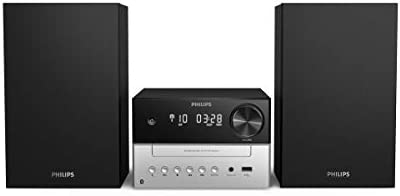 Philips Audio M3205/12 Mini Chaîne Hi-FI CD, USB, Bluetooth (Radio FM, CD-MP3, 18 W, Port USB pour Charge, Enceintes Bass Reflex, Contrôle Numérique du Son) - Modèle 2020/2021 Fiche Technique et Prix au Maroc