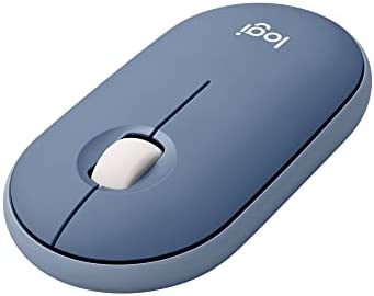 Logitech Pebble Souris sans fil avec Bluetooth ou Récepteur 2.4 GHz, Souris d’ordinateurSilencieuse, ultra-fine avec clicks silencieux pour Laptop, Notebook, iPad, PC et Mac - Myrtille Fiche Technique et Prix au Maroc