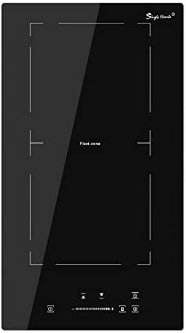 Plaque Induction 2 feux encastrable, Plaque de Cuisson à Induction 30 cm, zones flexibles pour BBQ, avec Protection contre l'arrêt automatique, Minuterie, Sécurité enfants, Noir brillant,3500W Fiche Technique et Prix au Maroc