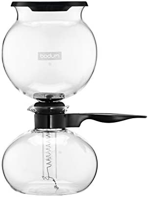 Bodum - 1208-01 - Pebo - Cafetière à Dépression en Verre - 8 Tasses - 1.0 L Fiche Technique et Prix au Maroc