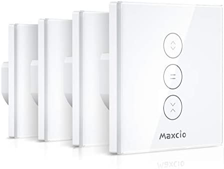 Maxcio Interrupteur Volet Roulant Connecté, Smart Curtain Switch - 4 Packs Fiche Technique et Prix au Maroc